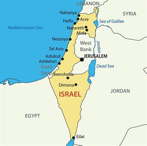 iran izrael mapa